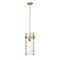 Z-Lite Fontaine 1 Light Pendant, Rubbed Brass & Clear 3035P6-RB - alternate 1